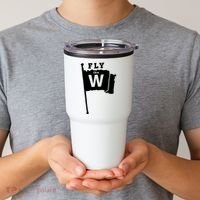 Fly The W Chicago Baseball Winning Flag Tumbler thumb 2