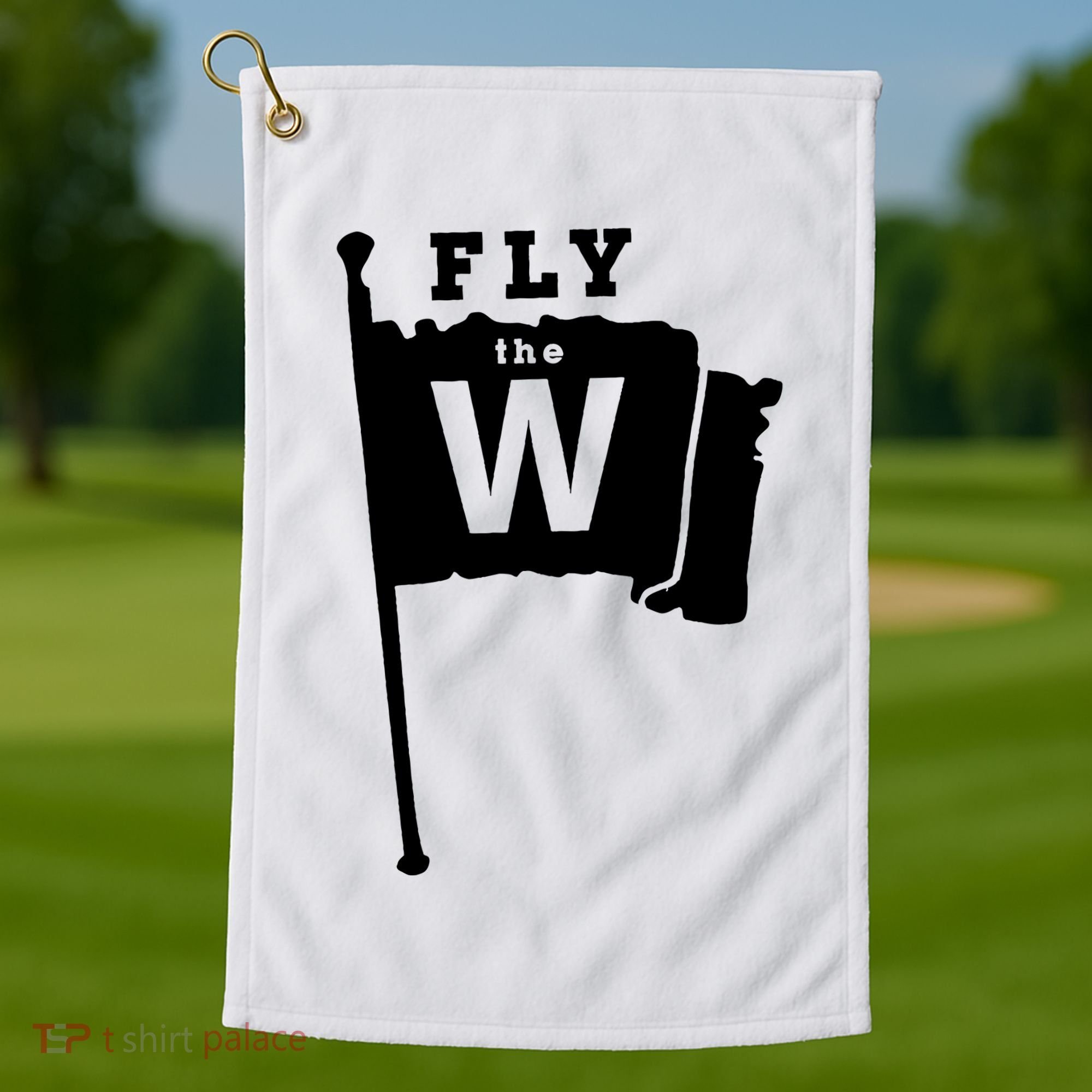 Fly The W Chicago Baseball Winning Flag Golf Towel