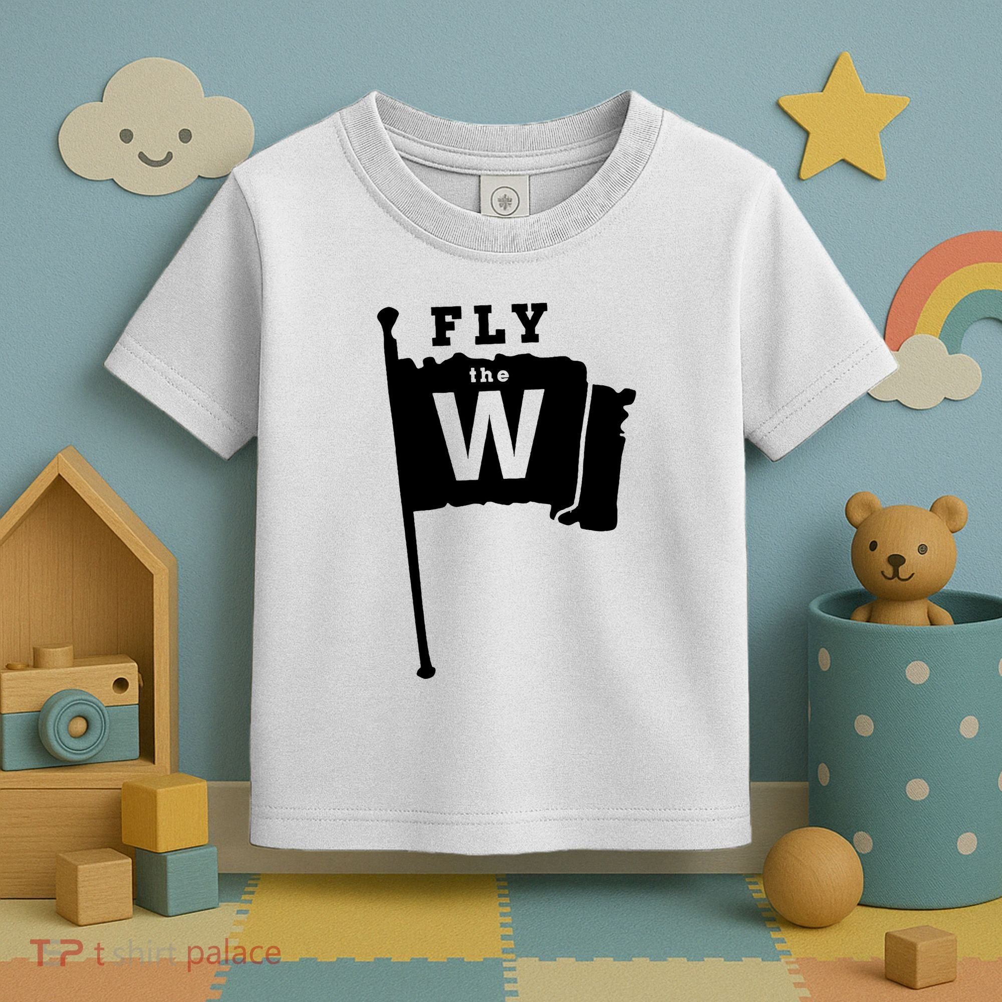 Fly The W Chicago Baseball Winning Flag Toddler T-Shirt