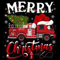Fire Truck Xmas Tree Fire Firefighter Merry Christmas Gift Coffee Mug thumb 5