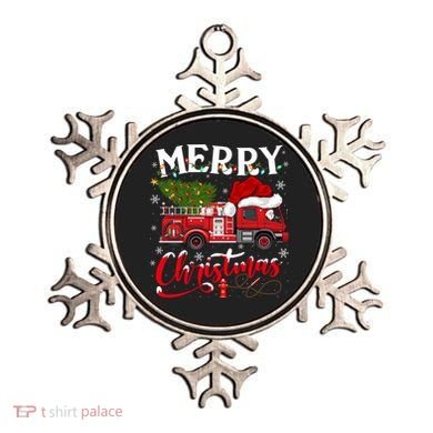 Fire Truck Xmas Tree Fire Firefighter Merry Christmas Gift Ornament