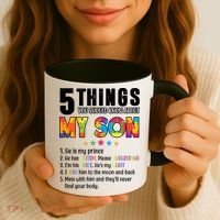 Five Things You Should Know About My Son Autism Coffee Mug thumb 3
