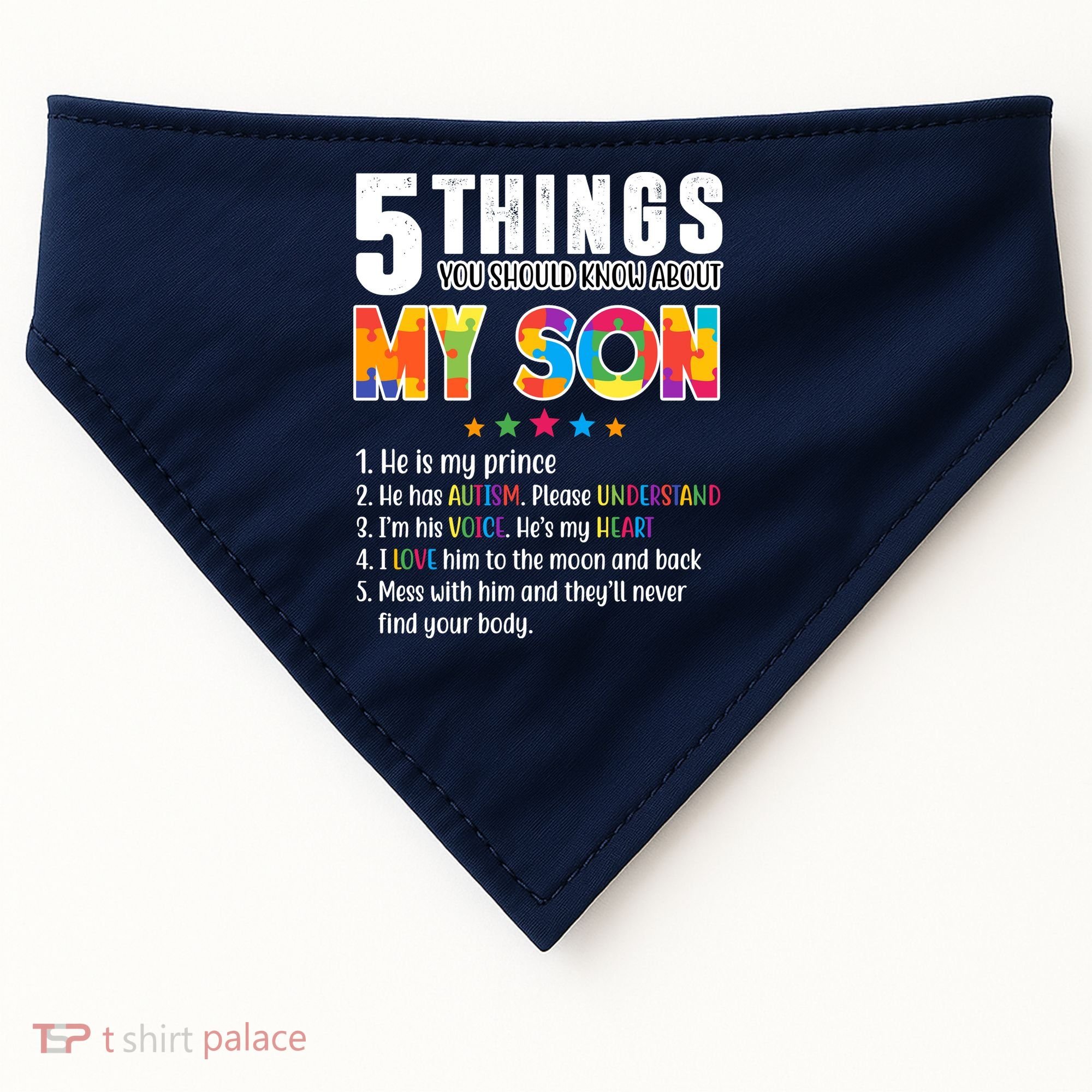 Five Things You Should Know About My Son Autism USA-Made Doggie Bandana