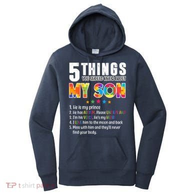 Five Things You Should Know About My Son Autism Women's Hoodie
