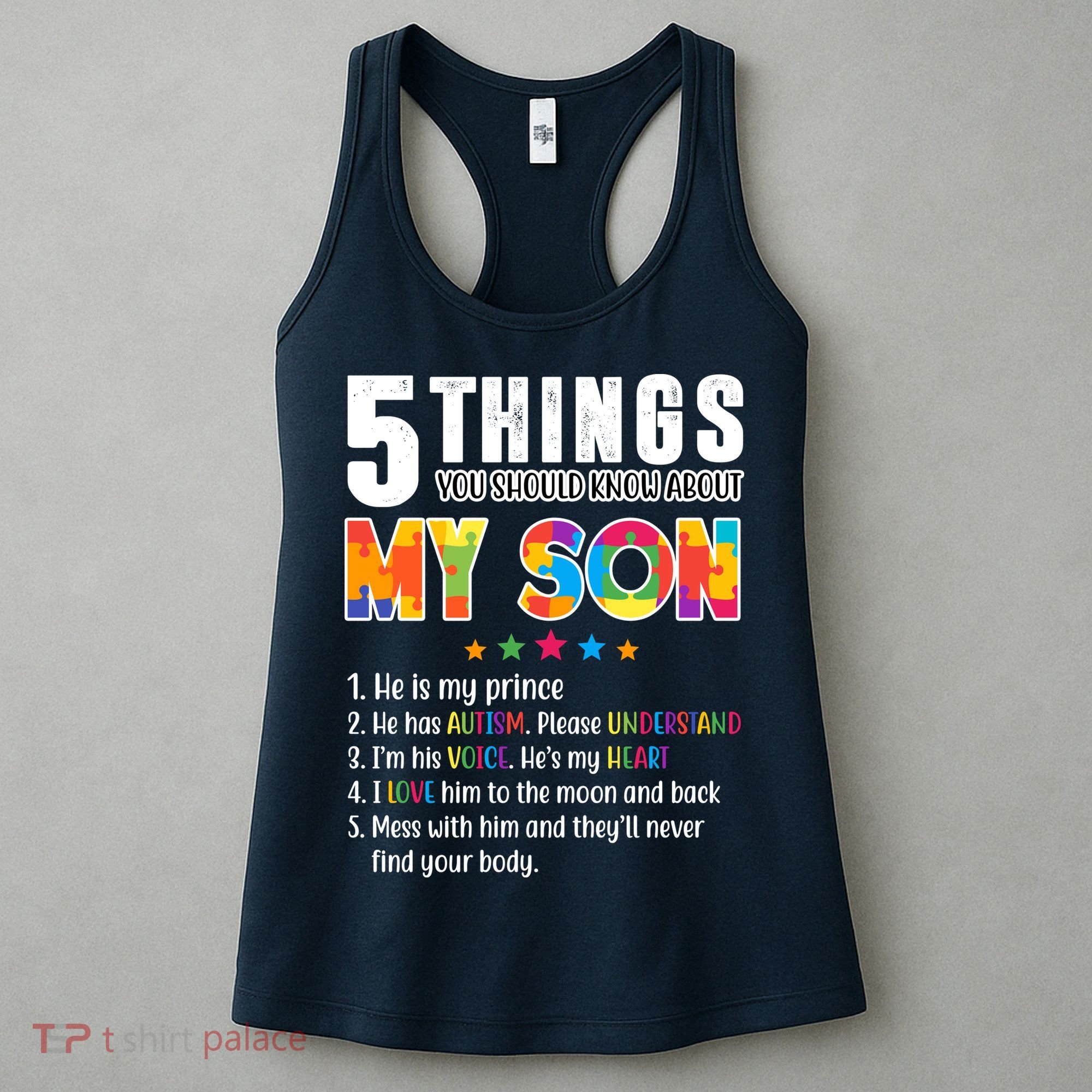 Five Things You Should Know About My Son Autism Women's Tank Top
