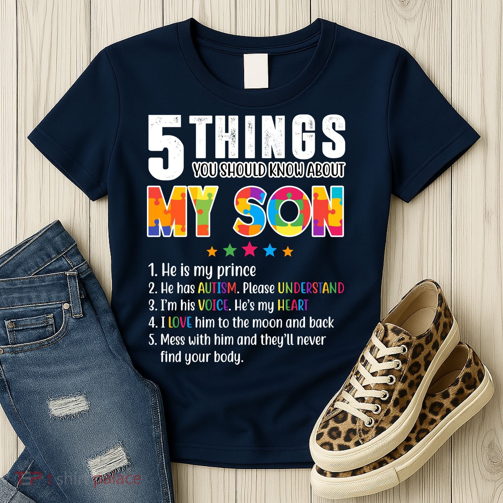 Five Things You Should Know About My Son Autism Women's T-Shirt