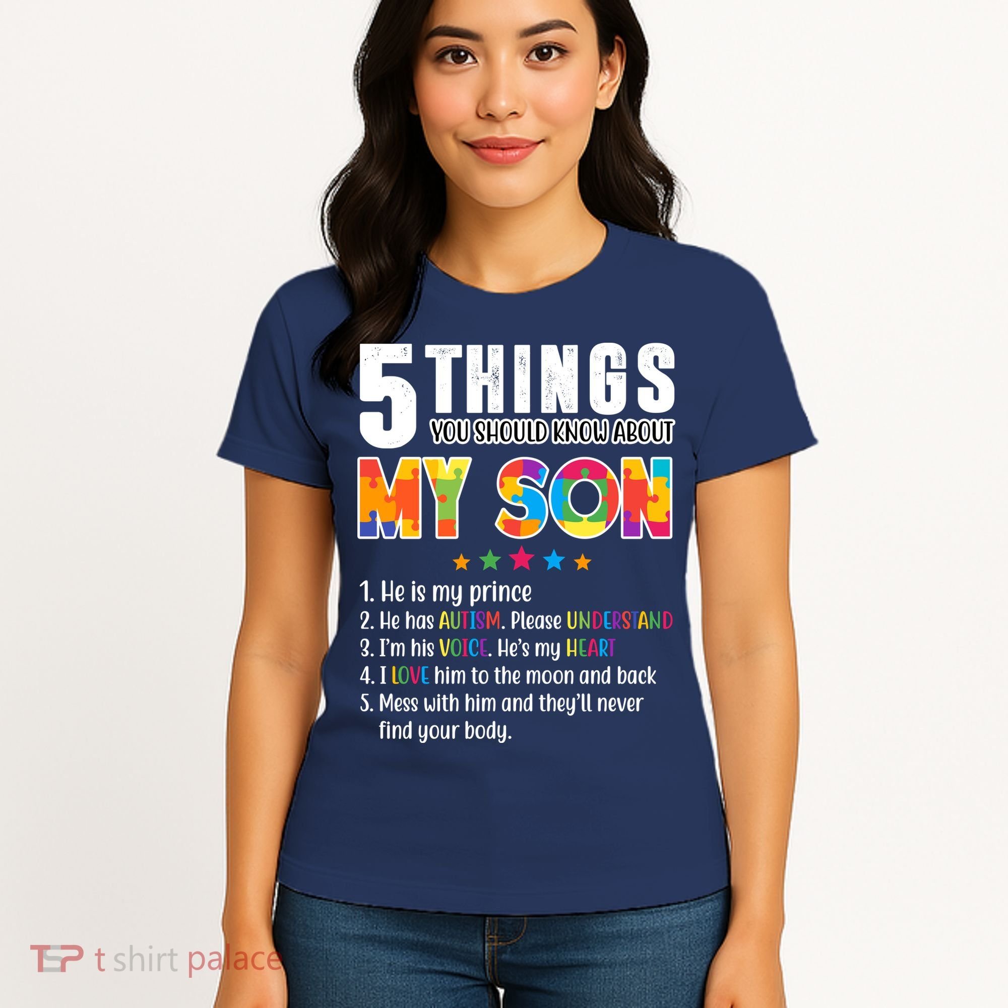 Five Things You Should Know About My Son Autism Women's T-Shirt