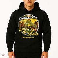 Follow The Yellow Bridge Road Pittsburgh Fan Hoodie thumb 2