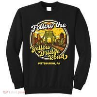 Follow The Yellow Bridge Road Pittsburgh Fan Sweatshirt thumb 0