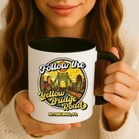 Follow The Yellow Bridge Road Pittsburgh Fan Coffee Mug thumb 3