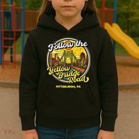 Follow The Yellow Bridge Road Pittsburgh Fan Kids Hoodie thumb 3