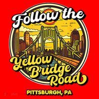 Follow The Yellow Bridge Road Pittsburgh Fan Santa Hat thumb 1