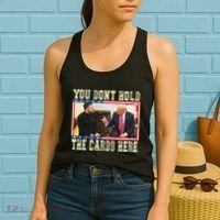 Funny Trump You Dont Hold The Cards Here Zelensky Women's Tank Top thumb 2