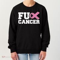 FU Cancer Funny Breast Cancer Awareness Women's Sweatshirt thumb 0
