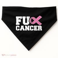 FU Cancer Funny Breast Cancer Awareness USA-Made Doggie Bandana thumb 0