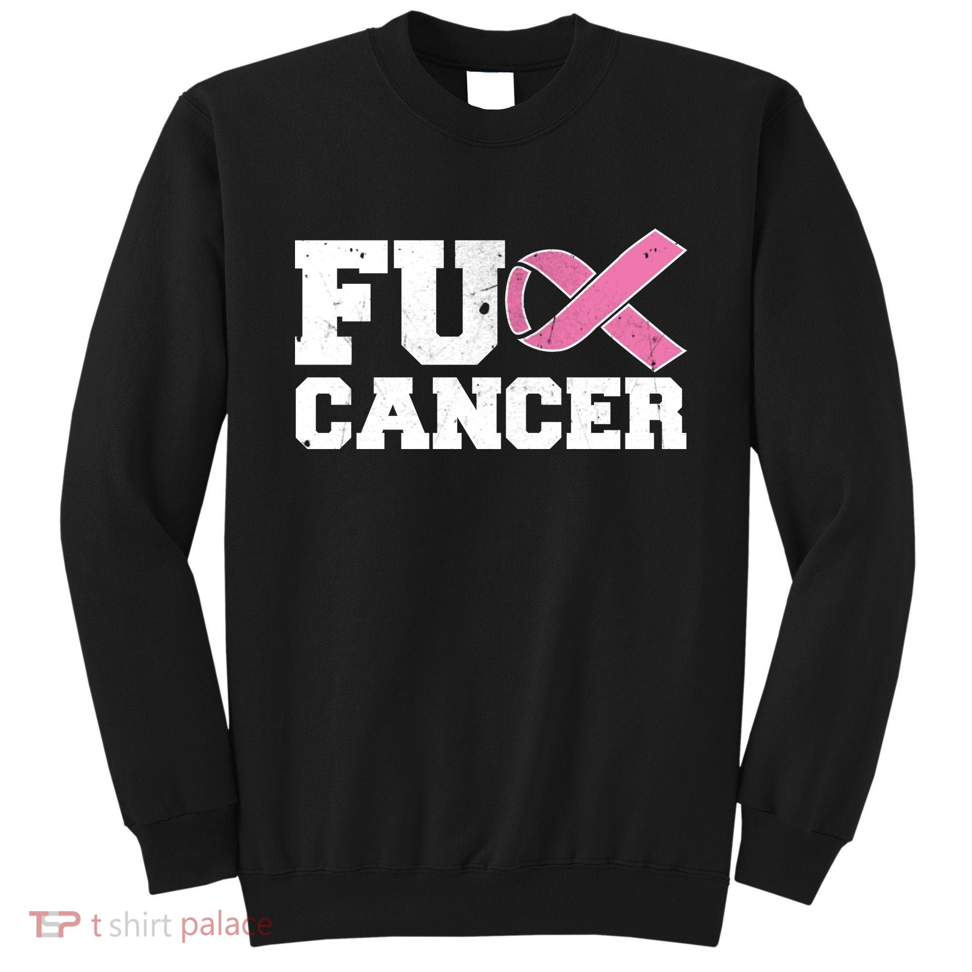 FU Cancer Funny Breast Cancer Awareness Sweatshirt