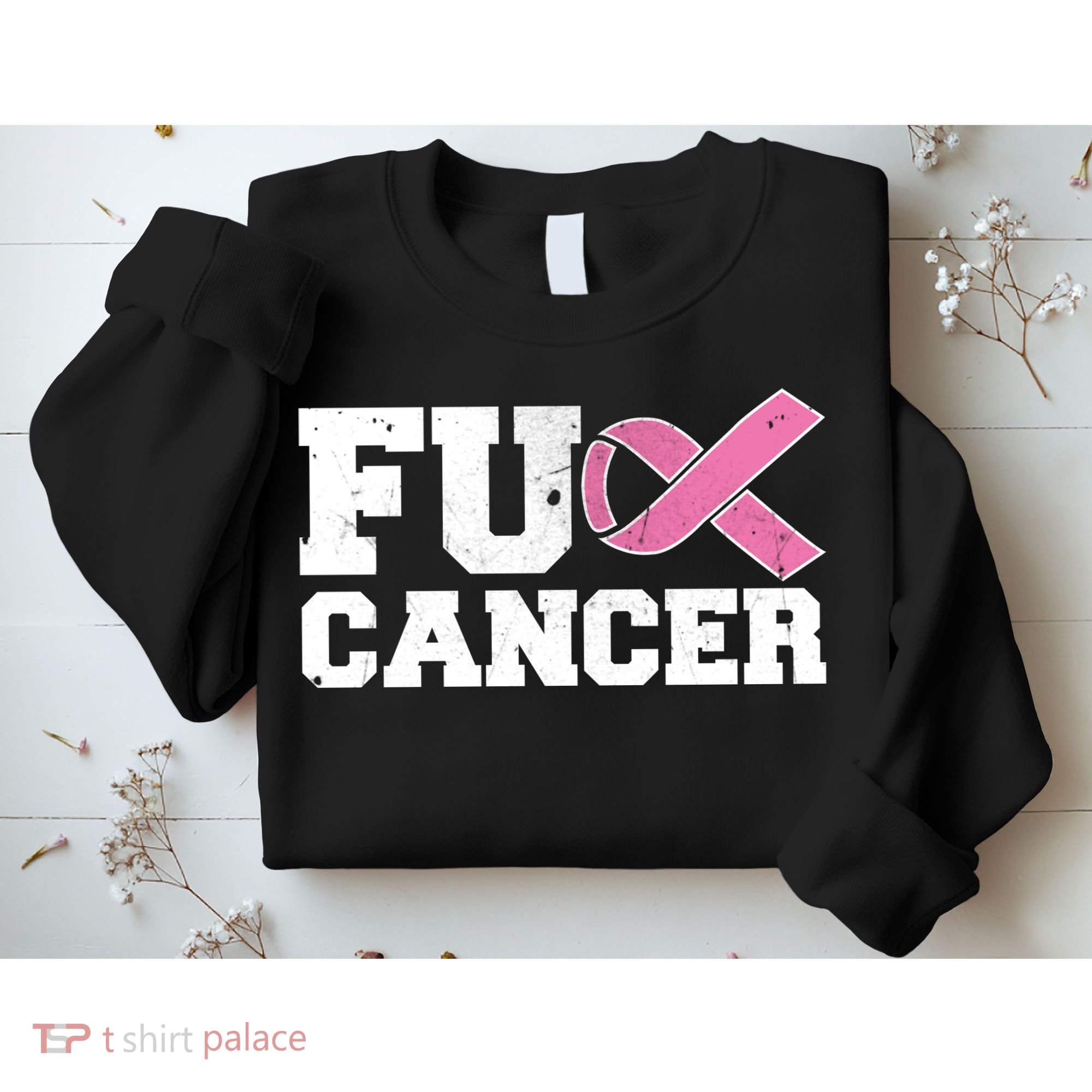 FU Cancer Funny Breast Cancer Awareness Sweatshirt