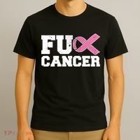 FU Cancer Funny Breast Cancer Awareness T-Shirt thumb 3
