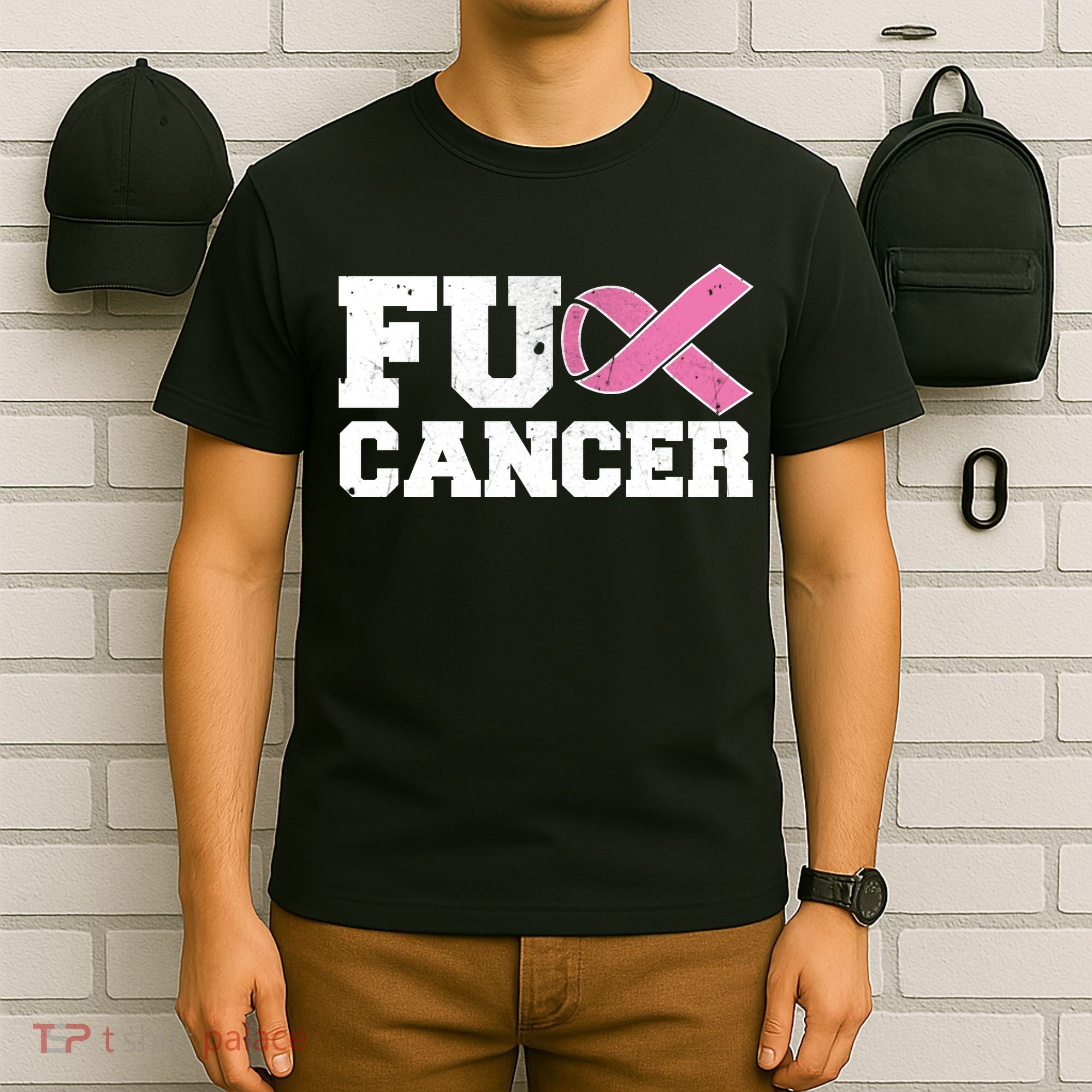 FU Cancer Funny Breast Cancer Awareness T-Shirt