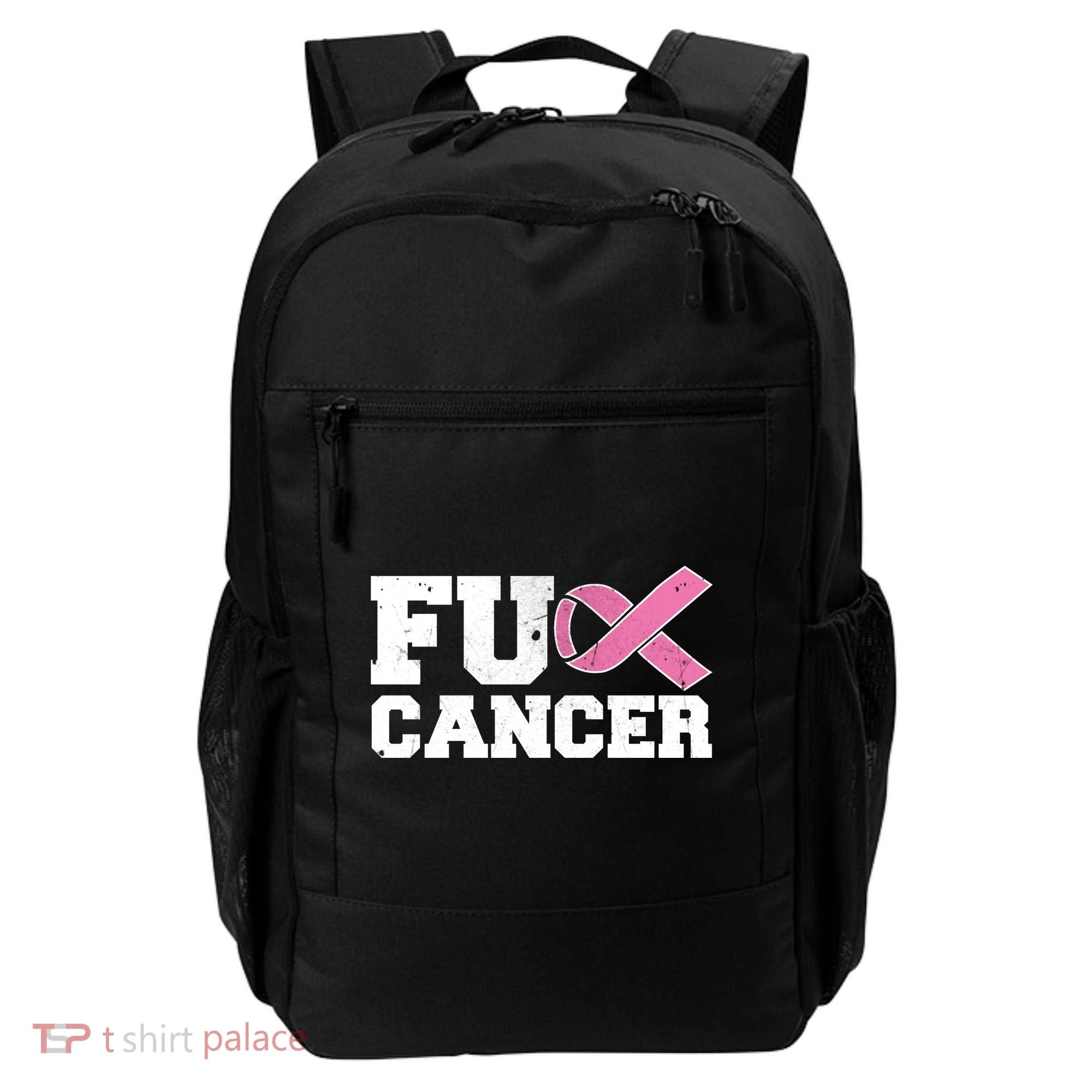 FU Cancer Funny Breast Cancer Awareness Backpack