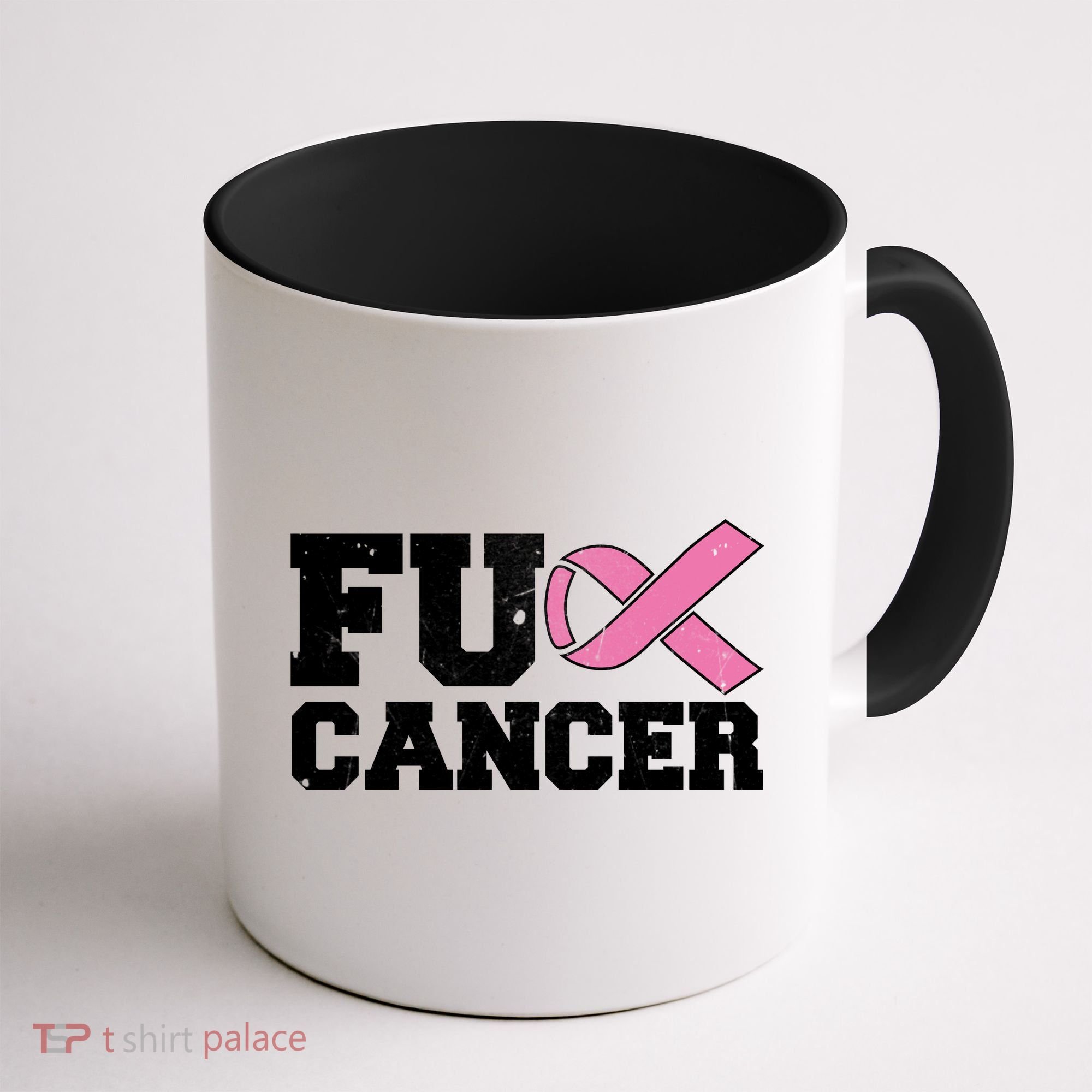 FU Cancer Funny Breast Cancer Awareness Coffee Mug