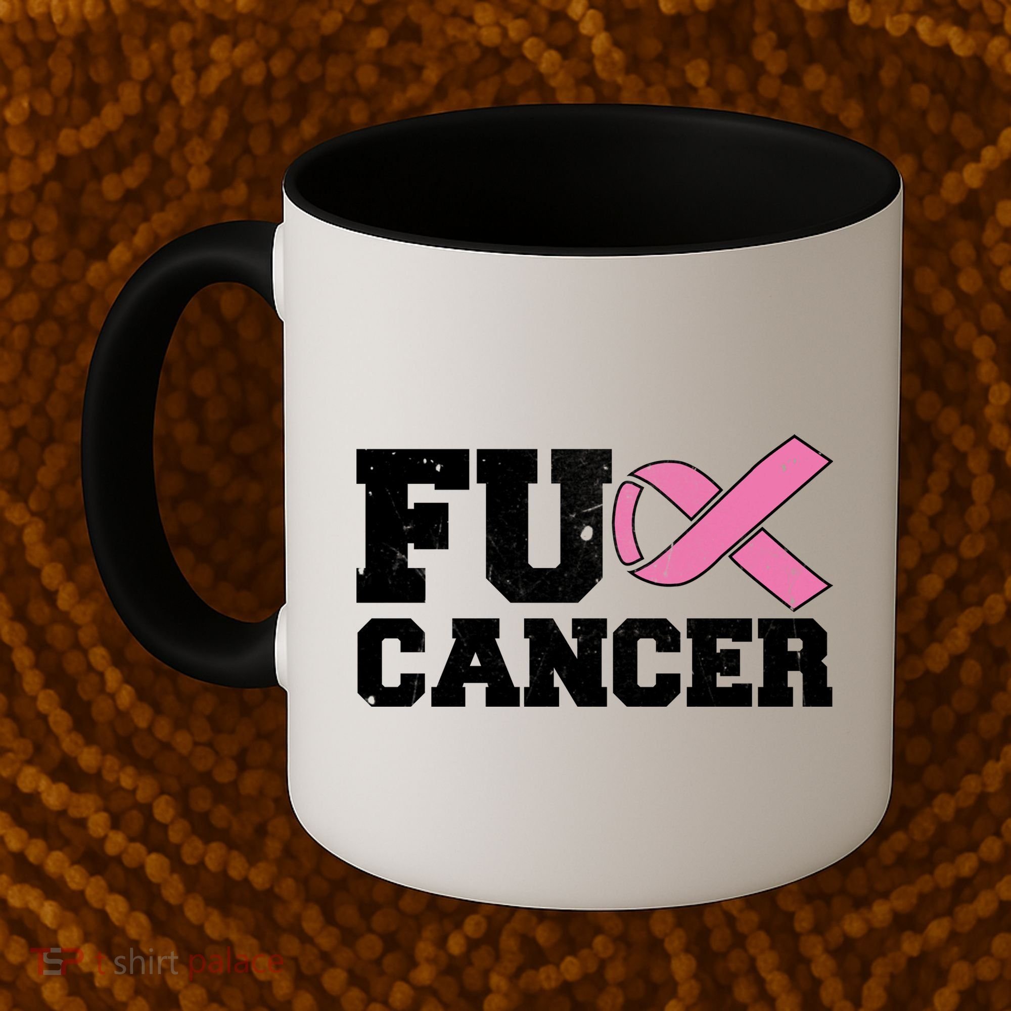 FU Cancer Funny Breast Cancer Awareness Coffee Mug