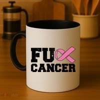 FU Cancer Funny Breast Cancer Awareness Coffee Mug thumb 4