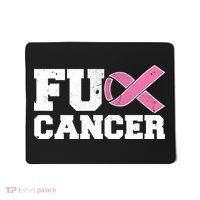 FU Cancer Funny Breast Cancer Awareness Mousepad thumb 0