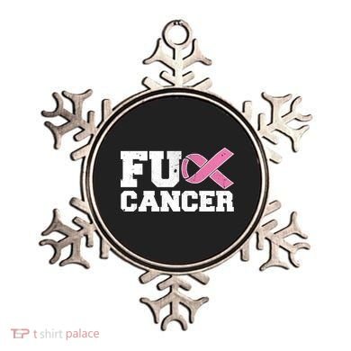 FU Cancer Funny Breast Cancer Awareness Ornament