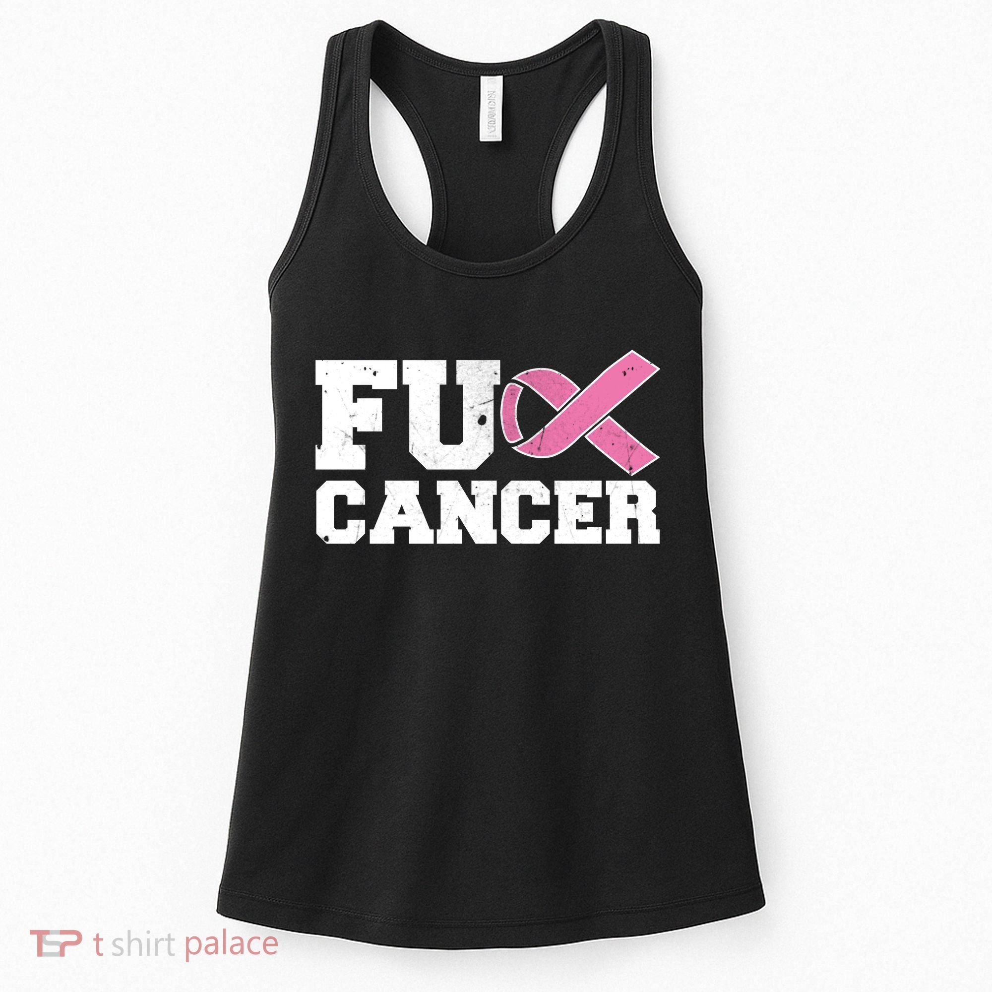 FU Cancer Funny Breast Cancer Awareness Women's Tank Top
