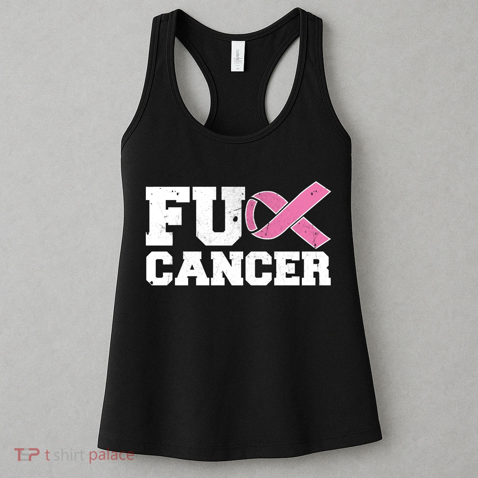 FU Cancer Funny Breast Cancer Awareness Women's Tank Top