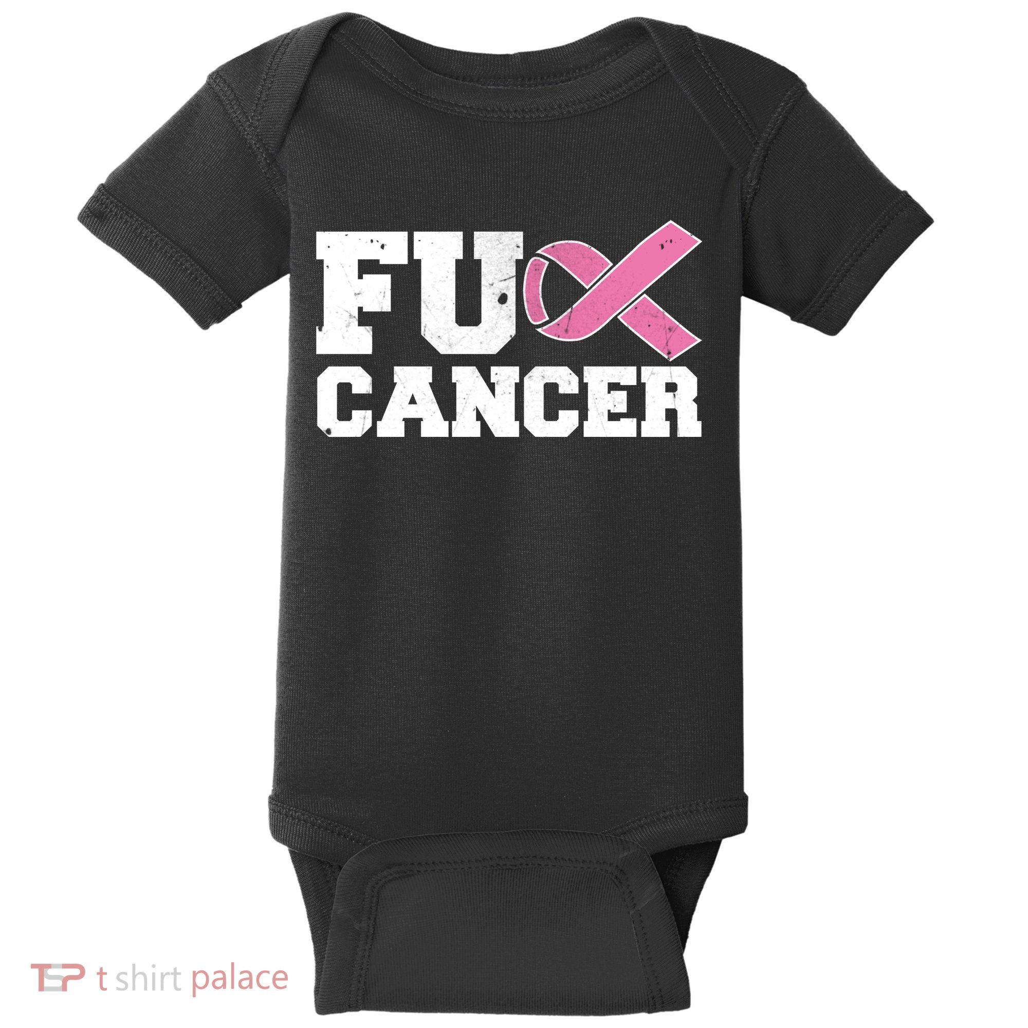 FU Cancer Funny Breast Cancer Awareness Baby Bodysuit