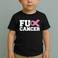 FU Cancer Funny Breast Cancer Awareness Toddler T-Shirt thumb 2