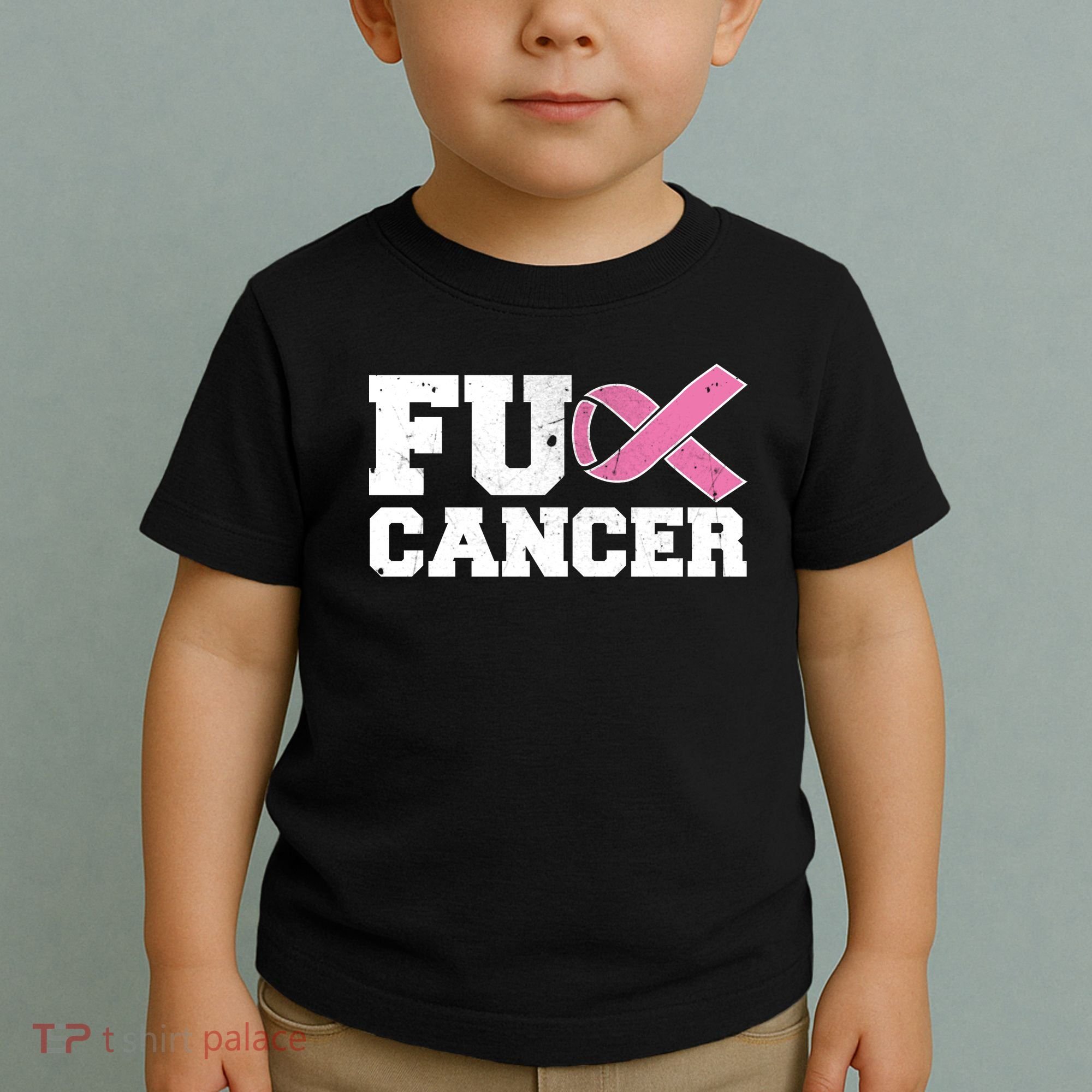 FU Cancer Funny Breast Cancer Awareness Toddler T-Shirt