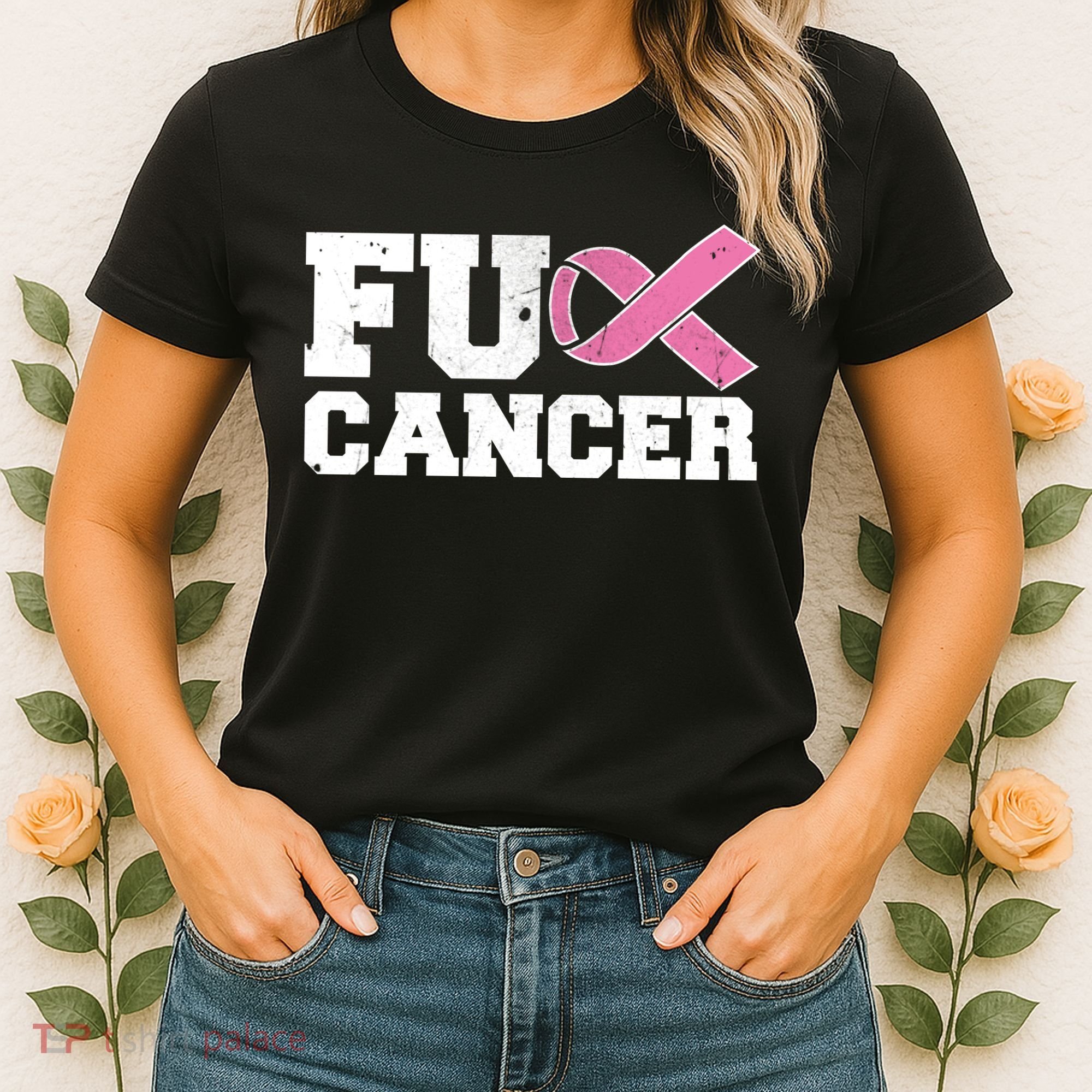 FU Cancer Funny Breast Cancer Awareness Women's T-Shirt
