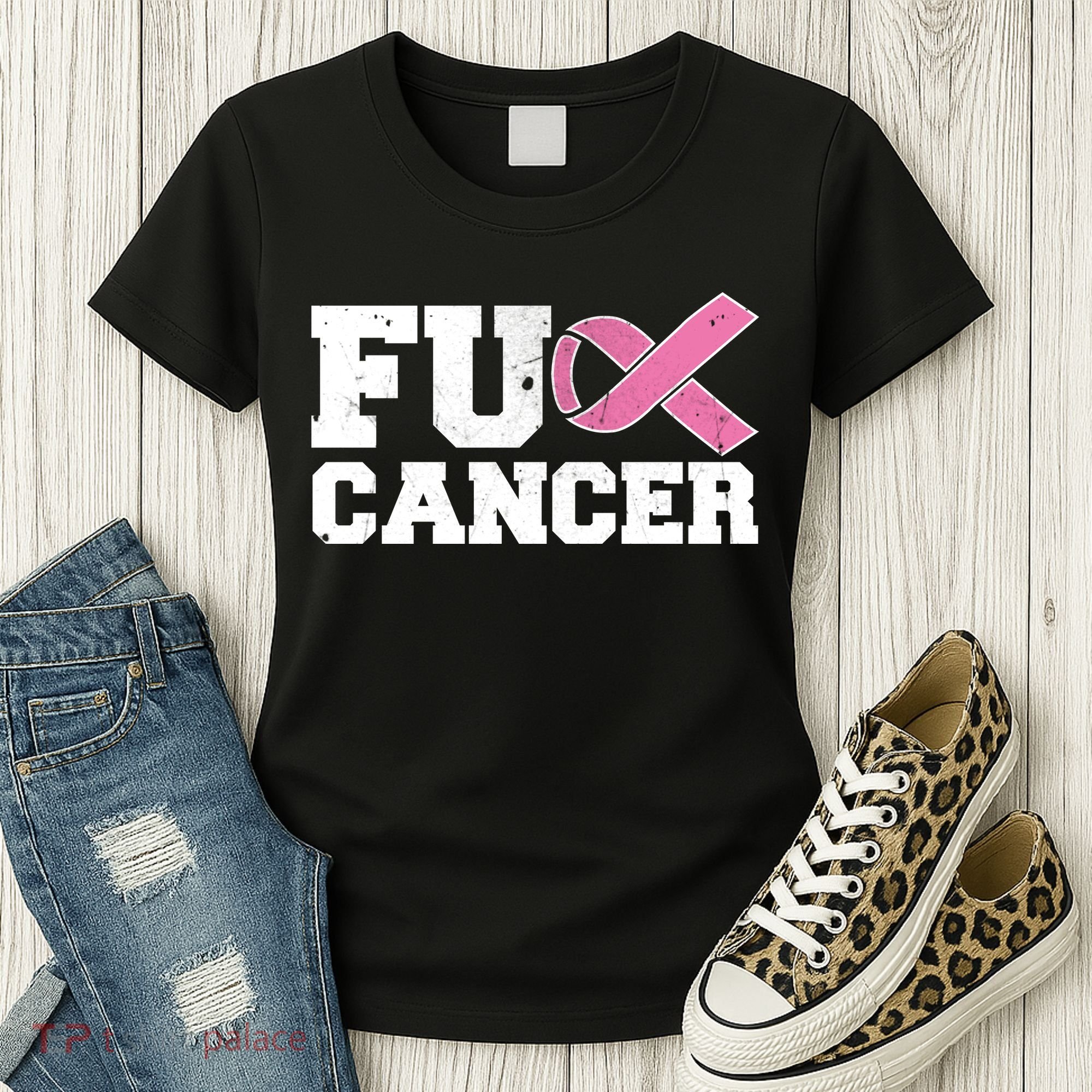 FU Cancer Funny Breast Cancer Awareness Women's T-Shirt