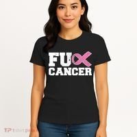 FU Cancer Funny Breast Cancer Awareness Women's T-Shirt thumb 4