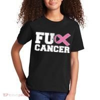 FU Cancer Funny Breast Cancer Awareness Kids T-Shirt thumb 2