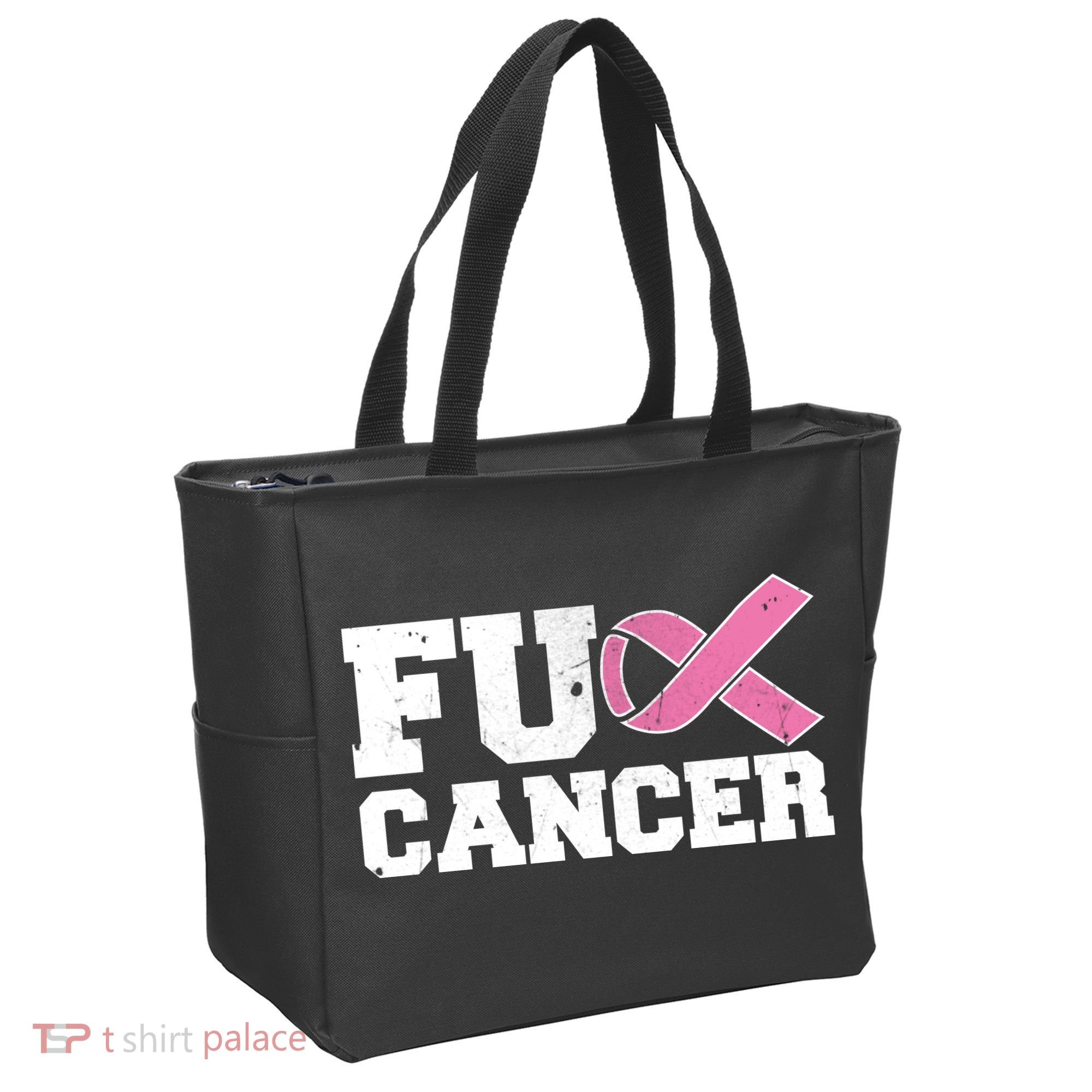 FU Cancer Funny Breast Cancer Awareness Tote Bag