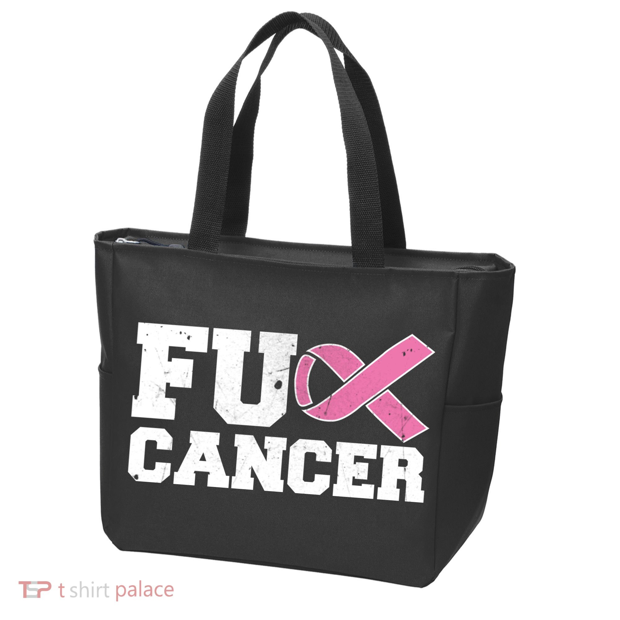 FU Cancer Funny Breast Cancer Awareness Tote Bag