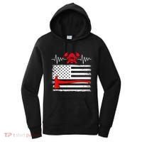 Firefighter Usa American Flag With Wildland Firefighter Hero Cute Gift Women's Hoodie thumb 0