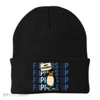 Flippers Up Anti Oligarchy Penguins 8647 Protect Facism Beanie thumb 0