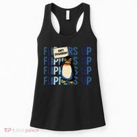 Flippers Up Anti Oligarchy Penguins 8647 Protect Facism Women's Tank Top thumb 0