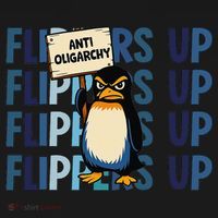 Flippers Up Anti Oligarchy Penguins 8647 Protect Facism Baby Bodysuit thumb 2