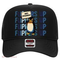 Flippers Up Anti Oligarchy Penguins 8647 Protect Facism Hat thumb 0