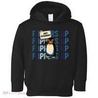 Flippers Up Anti Oligarchy Penguins 8647 Protect Facism Toddler Hoodie thumb 0