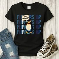Flippers Up Anti Oligarchy Penguins 8647 Protect Facism Women's T-Shirt thumb 3