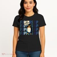 Flippers Up Anti Oligarchy Penguins 8647 Protect Facism Women's T-Shirt thumb 4