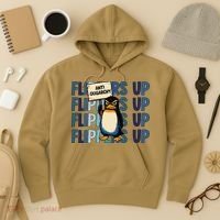 Flippers Up Anti Oligarchy Penguins 8647 Protect Facism Hoodie thumb 3