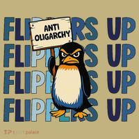 Flippers Up Anti Oligarchy Penguins 8647 Protect Facism Mousepad thumb 1